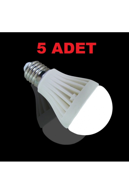 7W Enerji Tasarruflu Led Ampul ( 5 Adet )