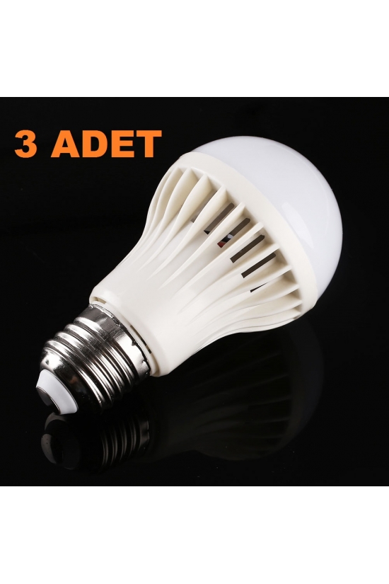 9W Enerji Tasarruflu Led Ampul ( 3 Adet )